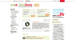 Desktop Screenshot of ilmiodono.it