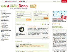 Tablet Screenshot of ilmiodono.it